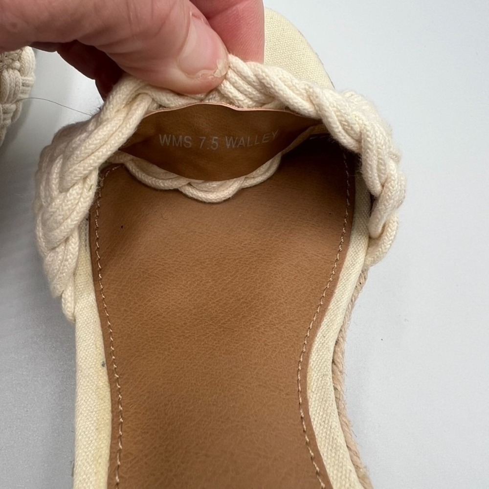 Dolce Vita Women's Walley Sandal Sz 7.5 Off‎ White Espadrille Block Heel - Picture 8 of 8